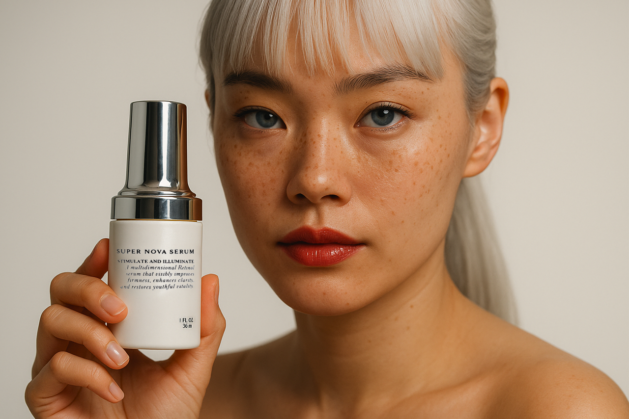 A treatment moment from the Supernova Facial, showing professional sculpting technique that refines texture, builds tone, and delivers the kind of skin you notice across a room