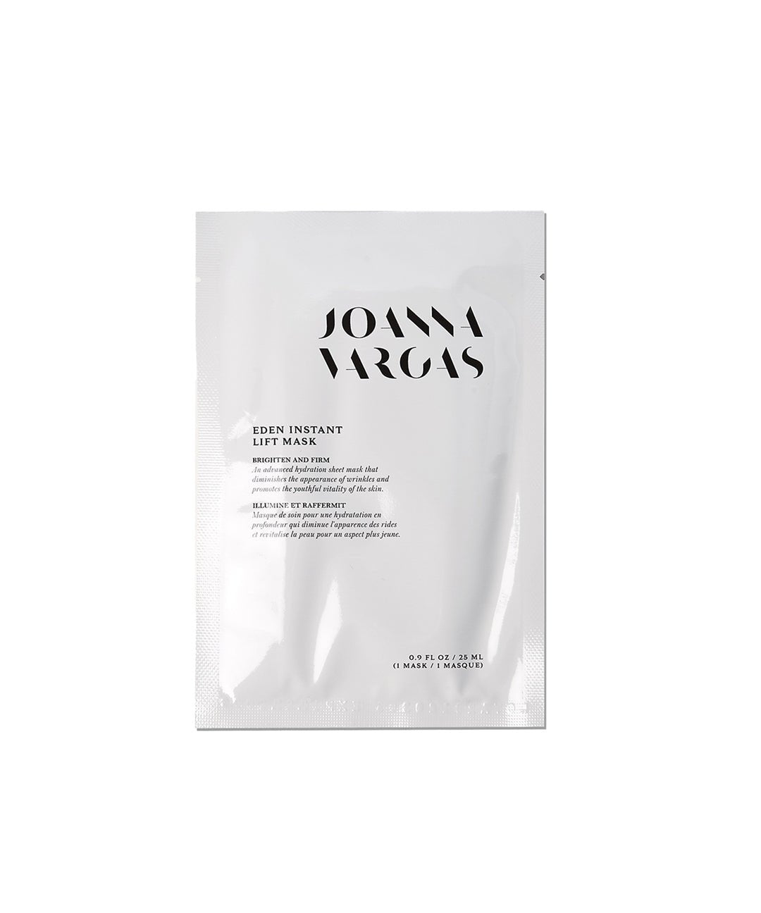 Eden Instant Lift Mask - Firming and Lifting Sheet Mask for Fine Lines and Wrinkle Reduction - 1 Sheet, 0.9 FL OZ / 25 ML - Joanna Vargas - Joanna Vargas