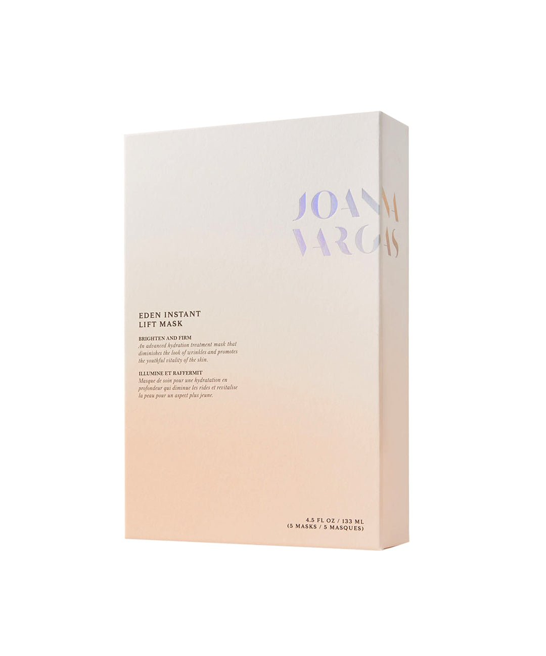 Eden Instant Lift Mask - Firming Sheet Masks for Fine Lines and Wrinkle Reduction - 5 Masks, 4.5 FL OZ / 133 ML - Joanna Vargas - Joanna Vargas