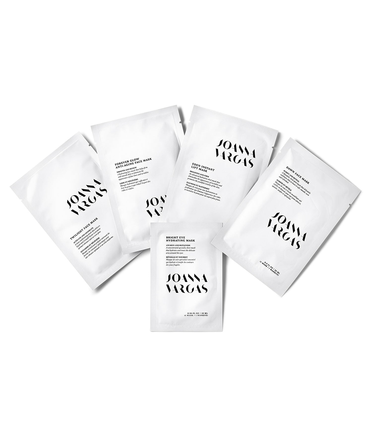 Glow To Go Trio Kit - Hydrating, Brightening, and Firming Face Masks for Radiant Skin - 3 Masks - Joanna Vargas - Joanna Vargas